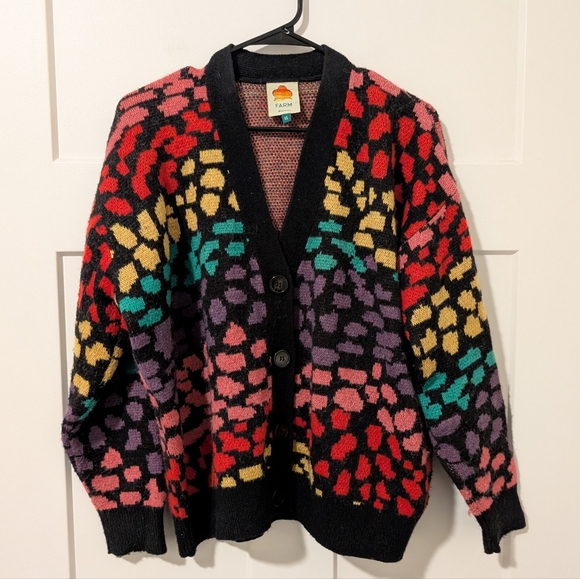 Farm Rio Rainbow Leopard Cardigan - Picture 4 of 11